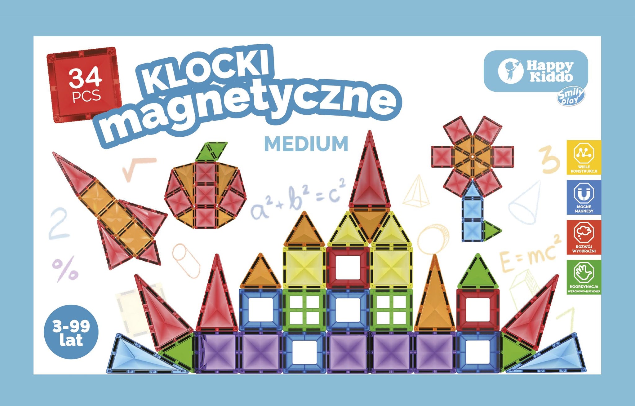 Klocki magnetyczne 34 elementy SP85384 AN01