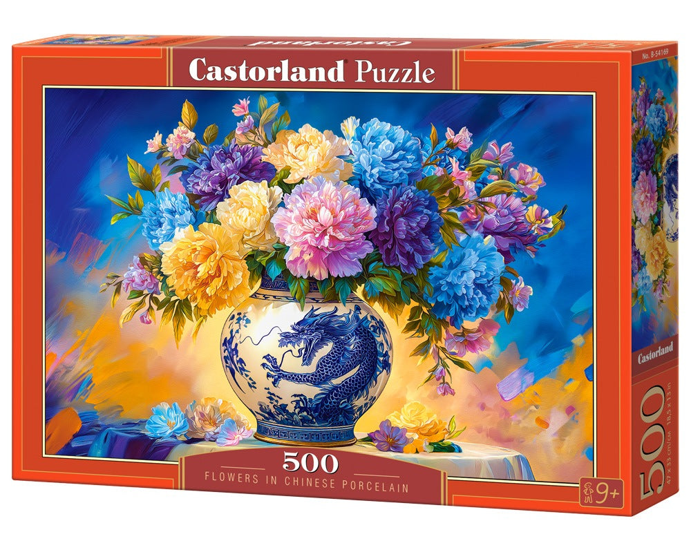 Puzzle 500 Flowers in Chinese Porcelain B-54169