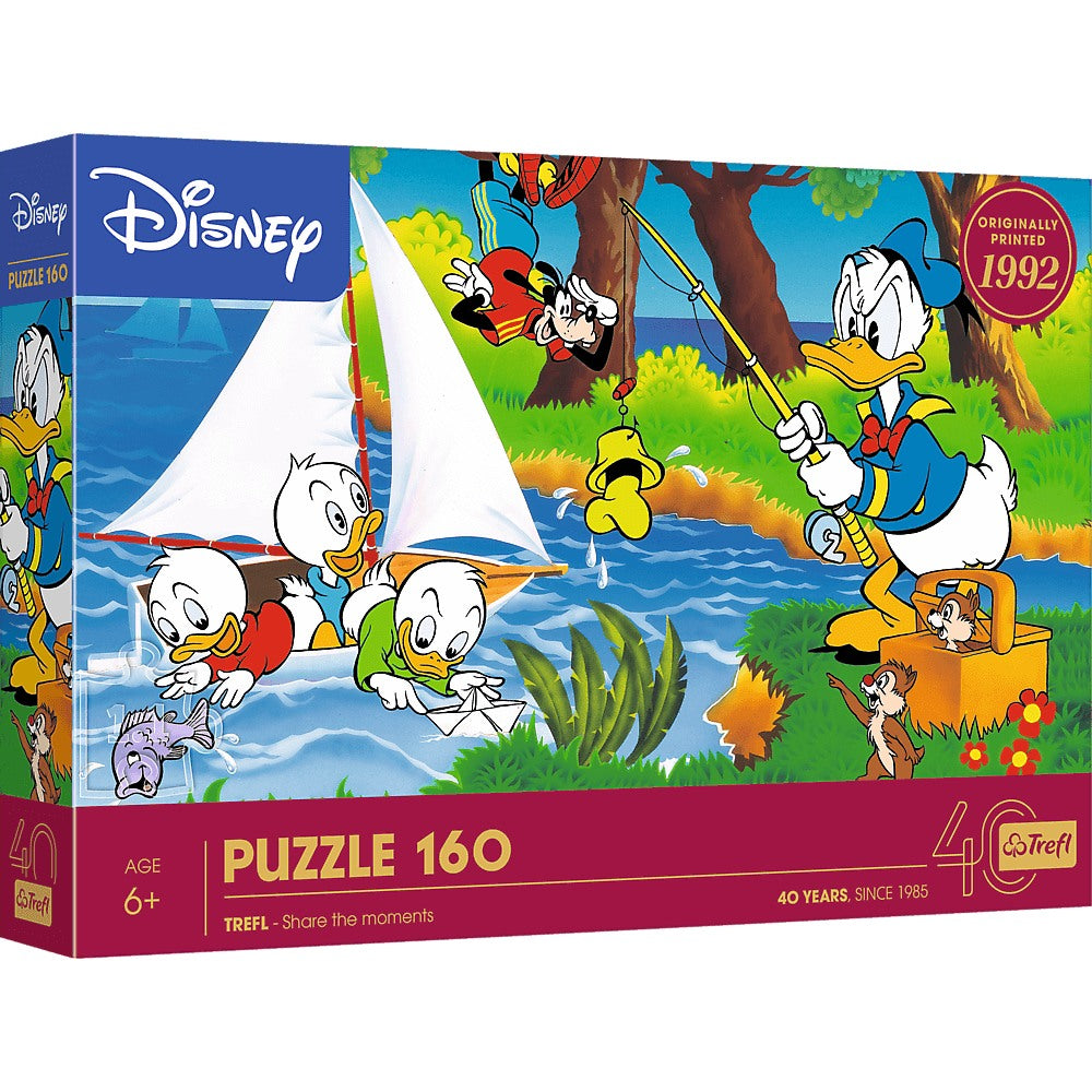 Puzzle 160 40-lecie Trefl Przygoda nad jeziorem 40053