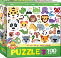 Puzzle 100 Emoji Wildlife Anim 6100-5395