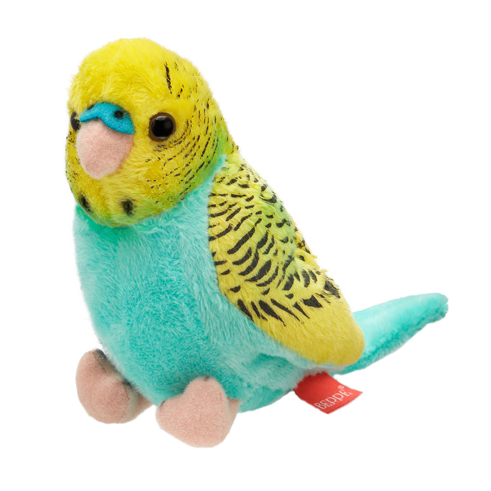 Maskotka ZOO Papuga falista lazurowo-żółta 13cm