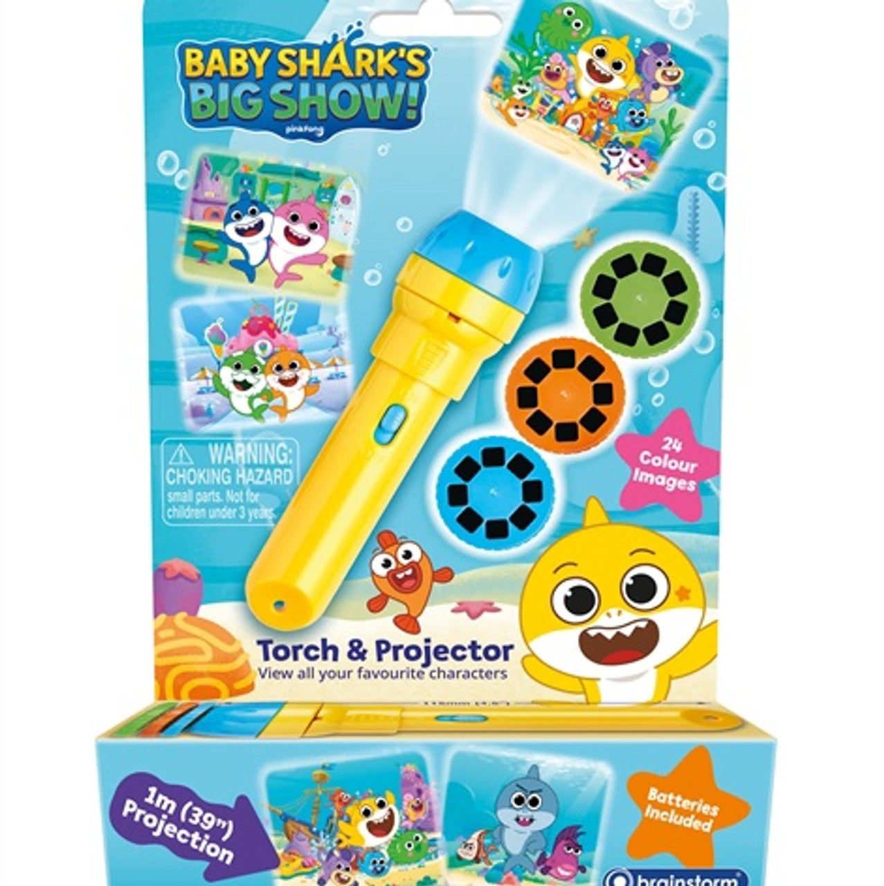Latarka i projektor Baby Shark