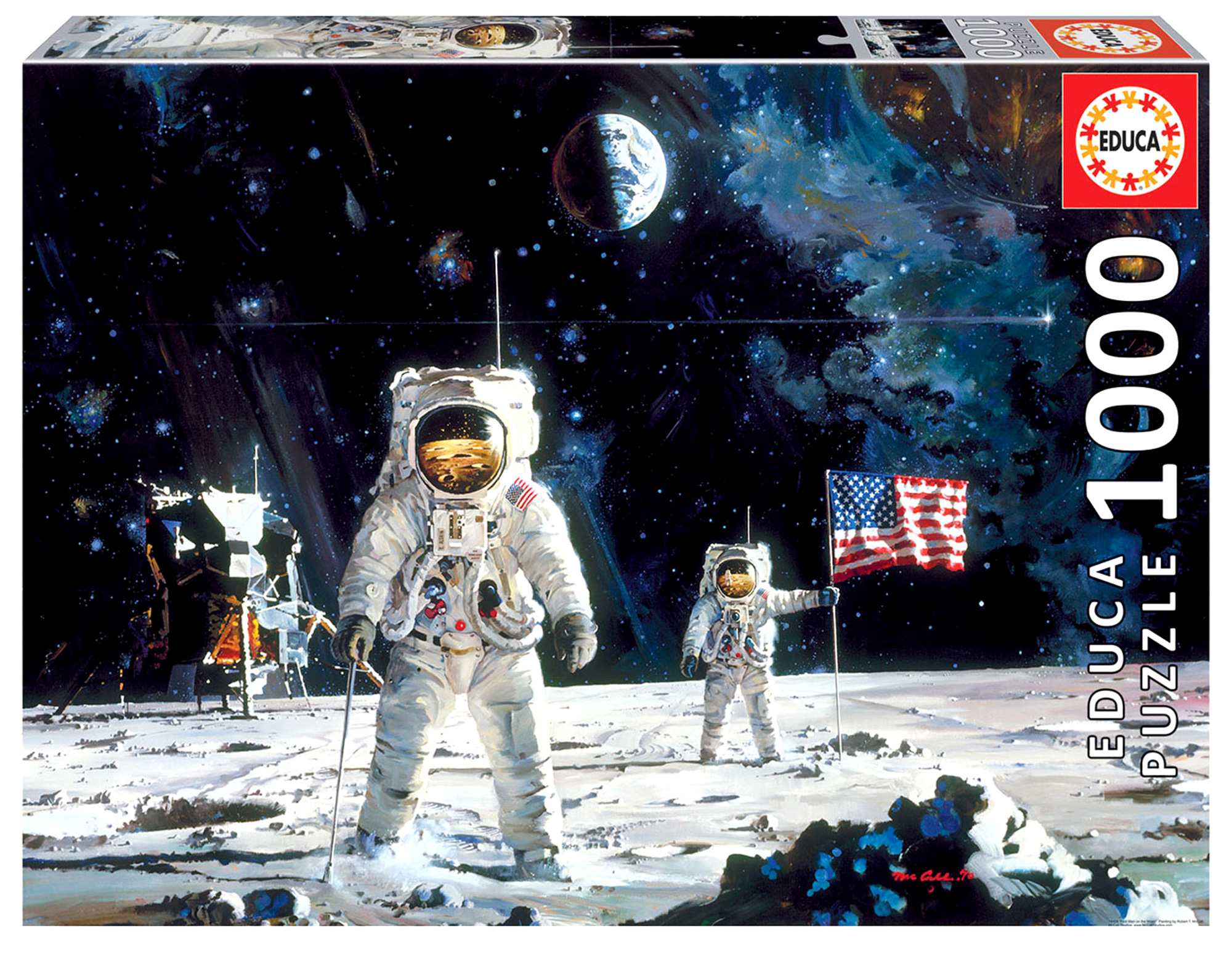 Puzzle 1000 Pierwsi ludzie na księżycu 109636