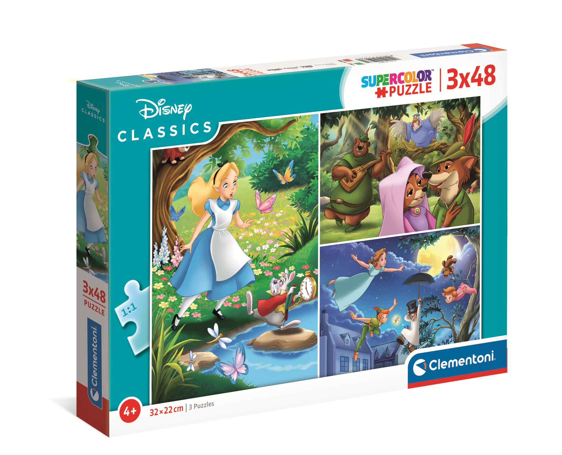 Puzzle 3w1 super color Disney Classic 25267