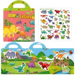 Książeczka z naklejkami dinozaury