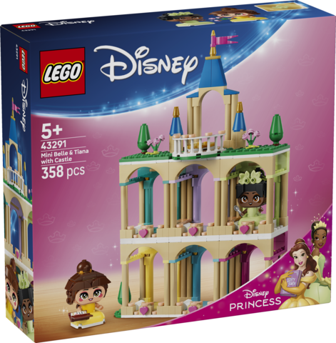 LEGO Disney Animation Mała Bella i Tiana z zamkiem 43291