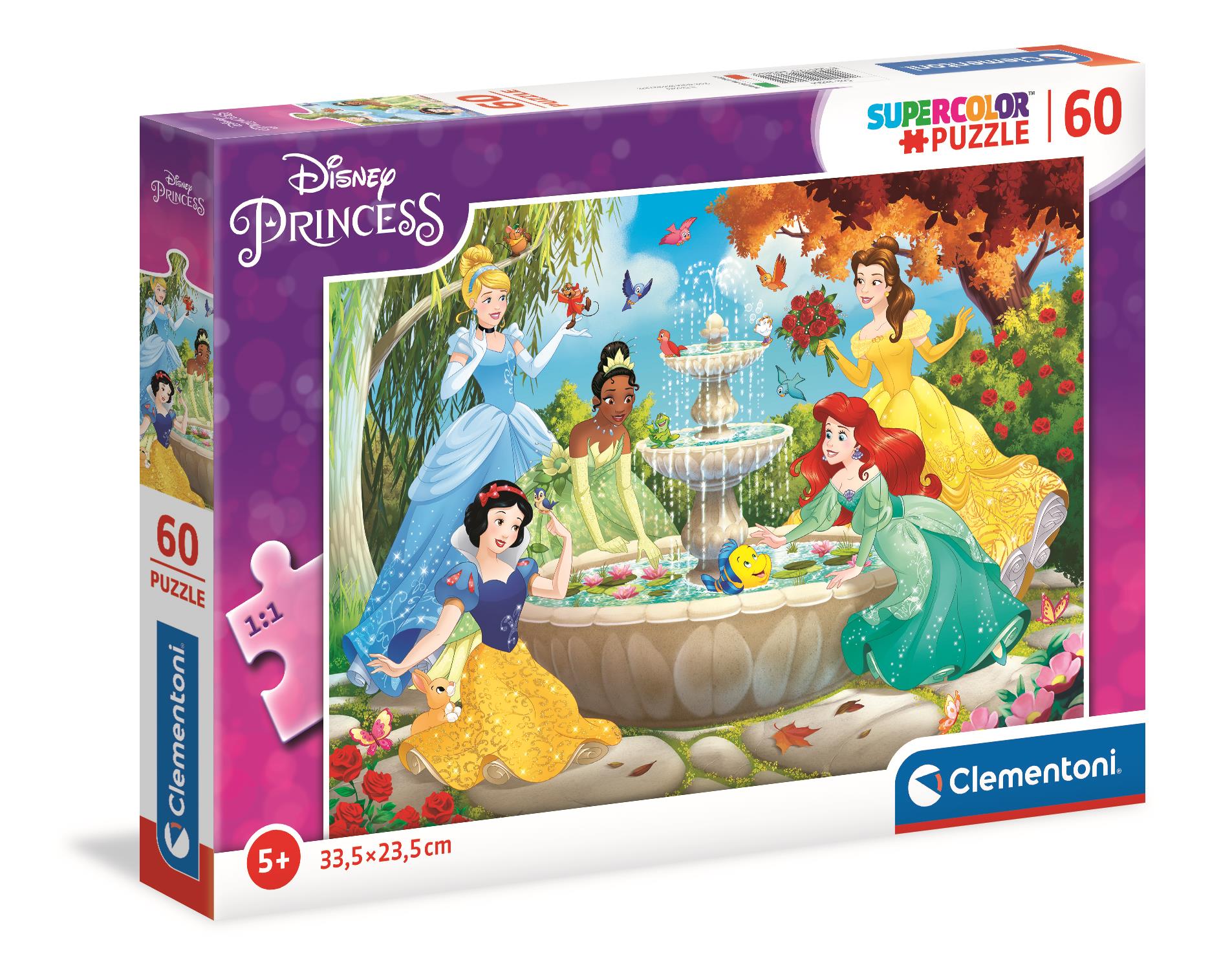 Puzzle 60 super color Księżniczki 26064
