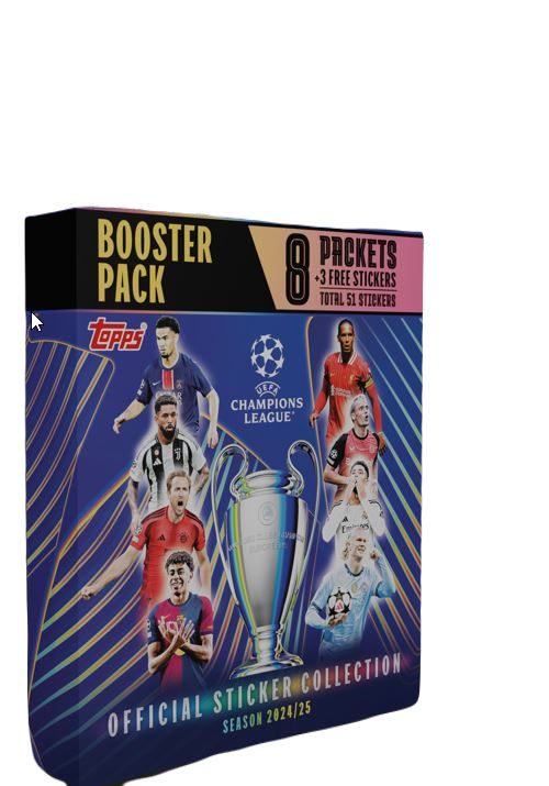 UEFA Champions League 2024/25 naklejki Booster pack