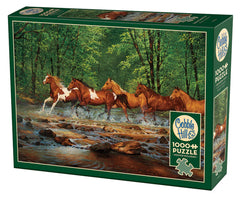 Puzzle 1000 Galopem przez rzekę 113538