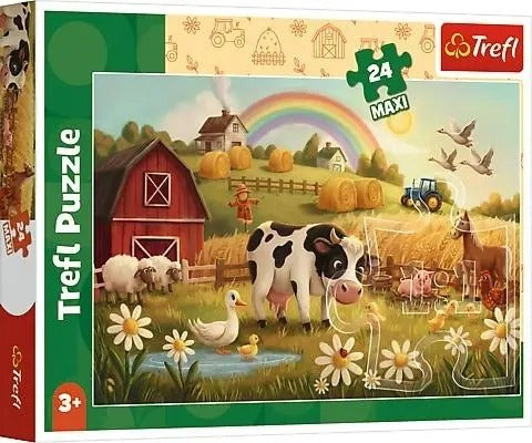 Puzzle 24 Maxi Krowa na farmie 14397