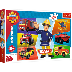 Puzzle 100 Pojazdy strażaka sama Strażak Sam 16354