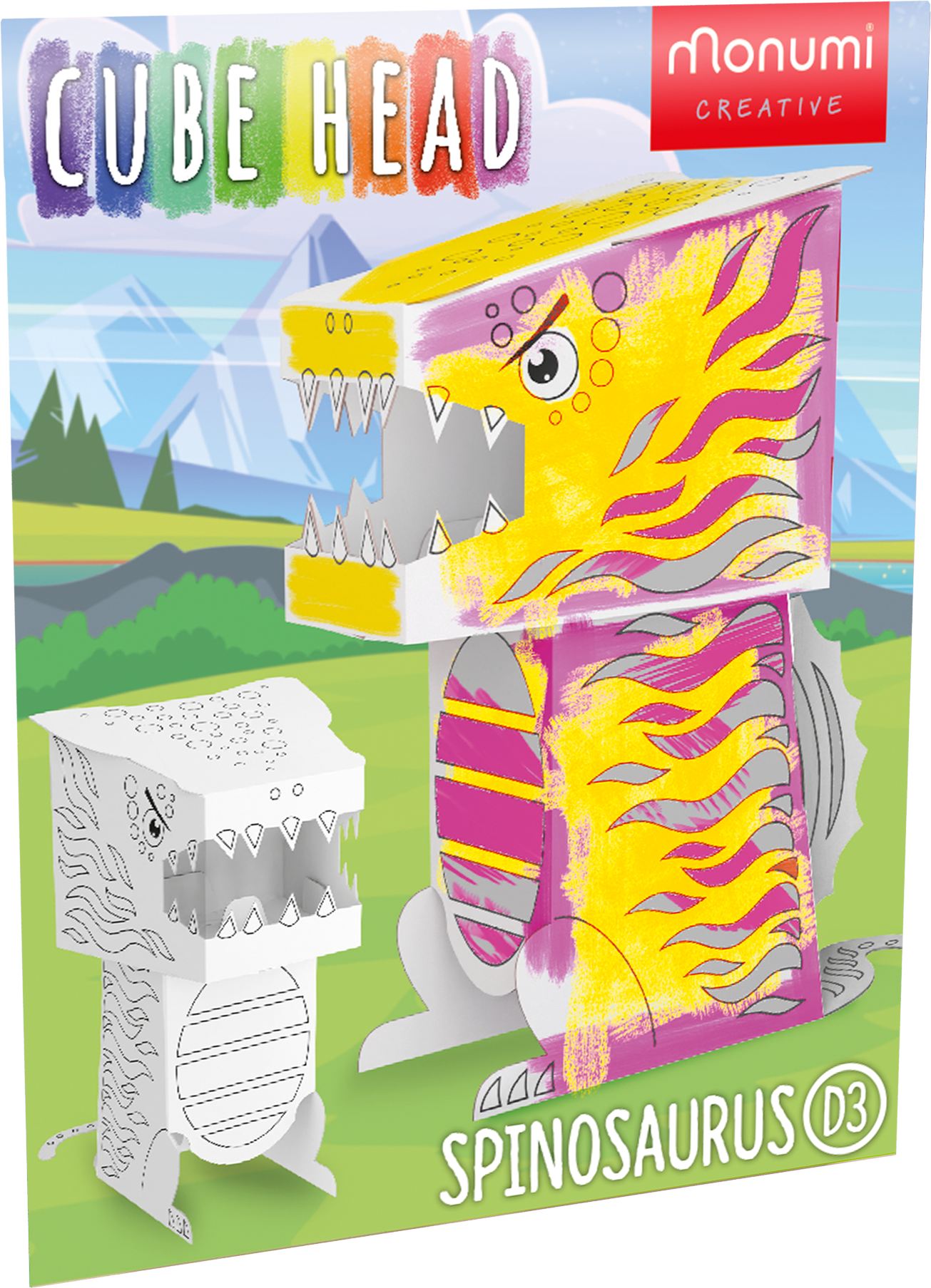 Dino Spinosaurus Cube Head MCH000111