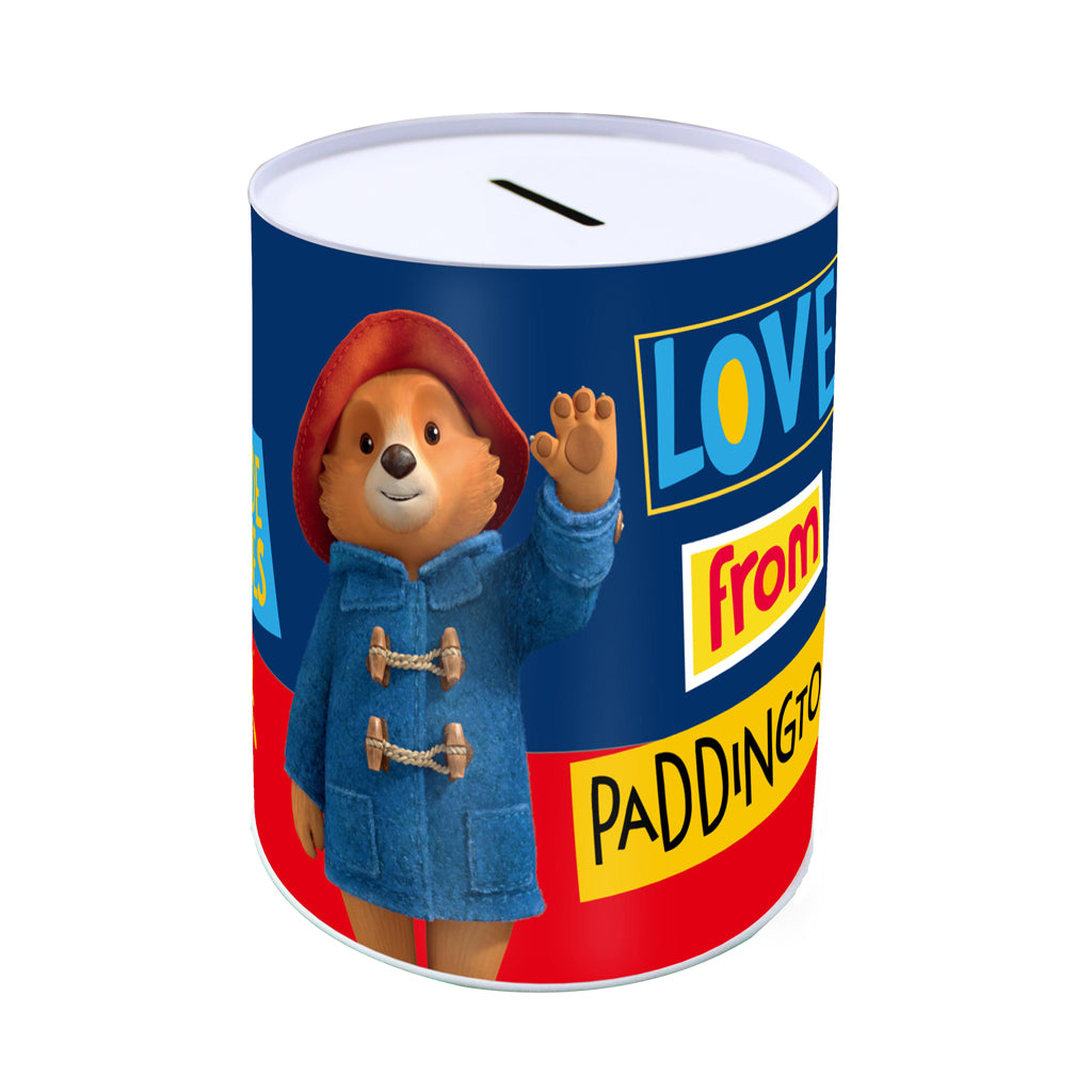 Skarbonka metalowa Miś Paddington 10x15cm