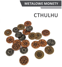 Metalowe monety -cthulhu zestaw 24 monet