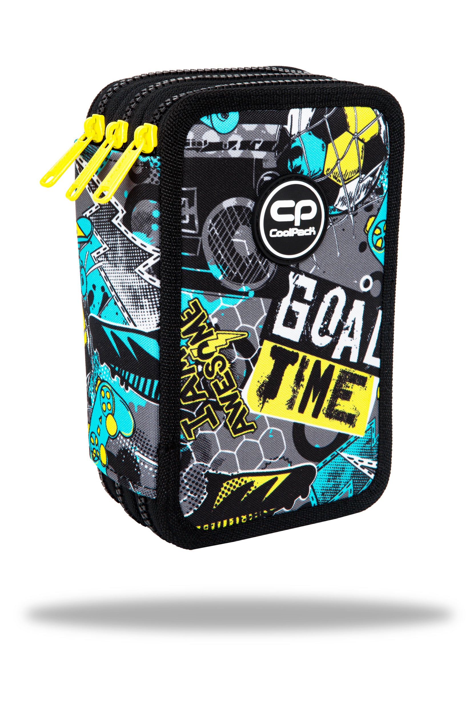 Piórnik 3-komorowy z wyposażeniem Coolpack Jumper 3 goal time