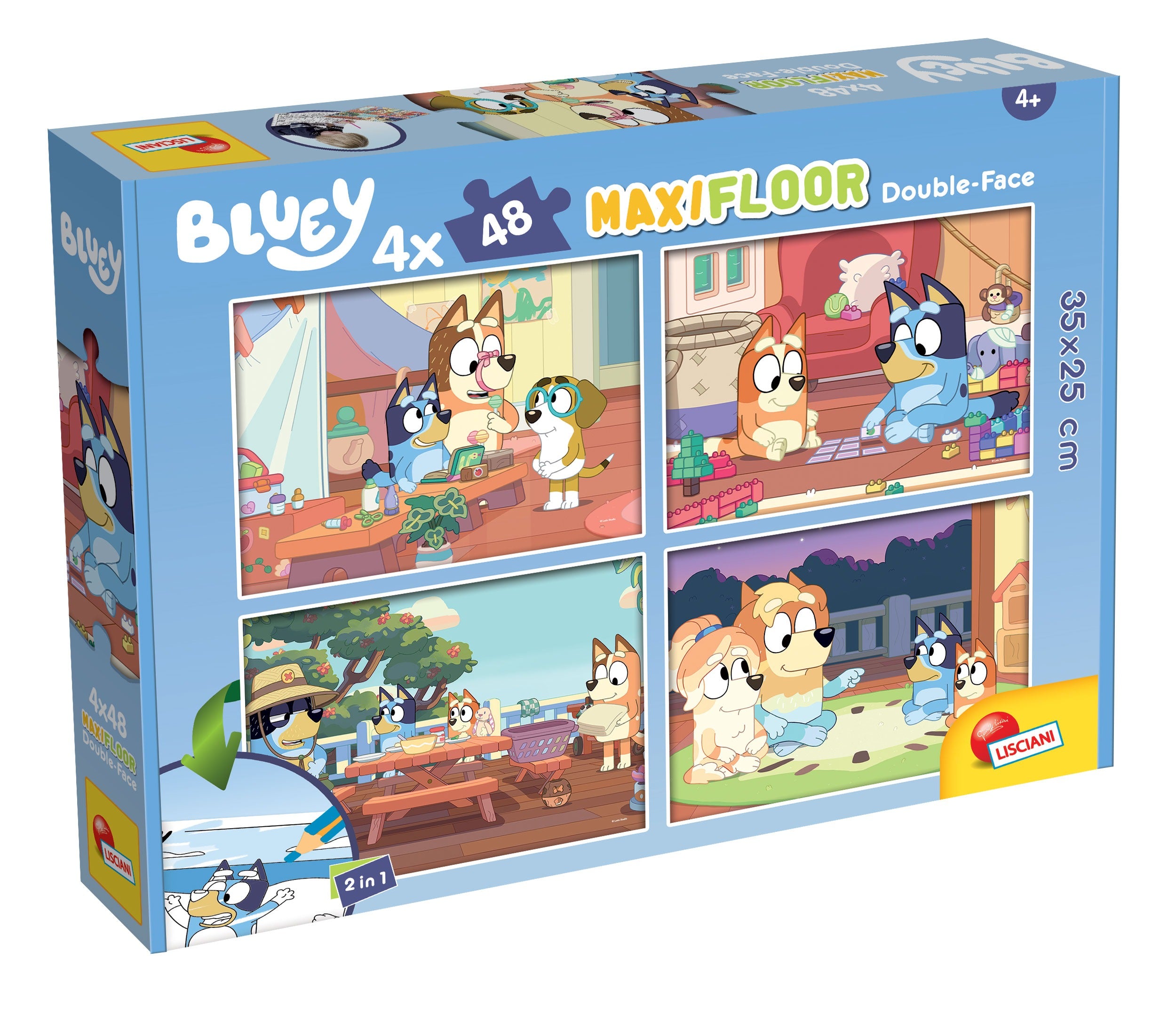 Puzzle 4 x 48 maxi Bluey 304-100354