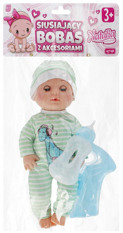 Lalka Natalia siusiający bobas z akcesoriami 30 cm