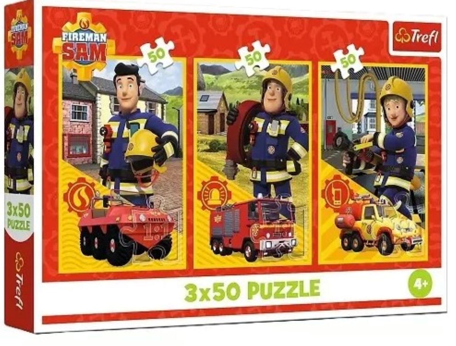 Puzzle 3x50 Ekipa z remizy Strażak Sam 34880