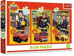 Puzzle 3x50 Ekipa z remizy Strażak Sam 34880