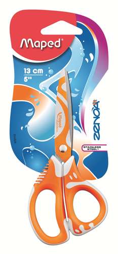 Nożyczki Zenoa fit szkolne asymetryczne 13 cm 1szt.mix