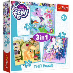Puzzle 3w1 (20,36,50) Radosne dni kucyków My Little Pony 34843