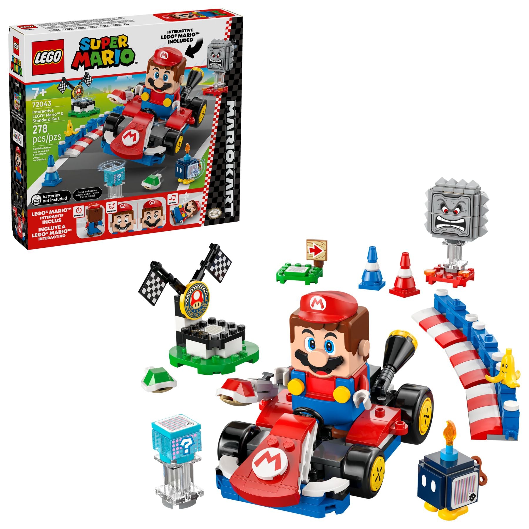 LEGO Super Mario Interaktywna figurka Mario i Standard Kart  72043