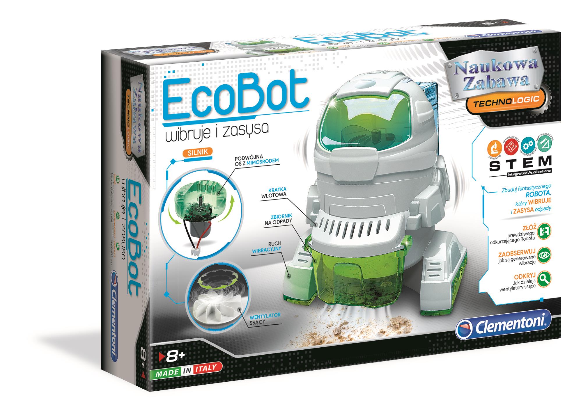 Robot ecobot Wibruje i zasysa 50061