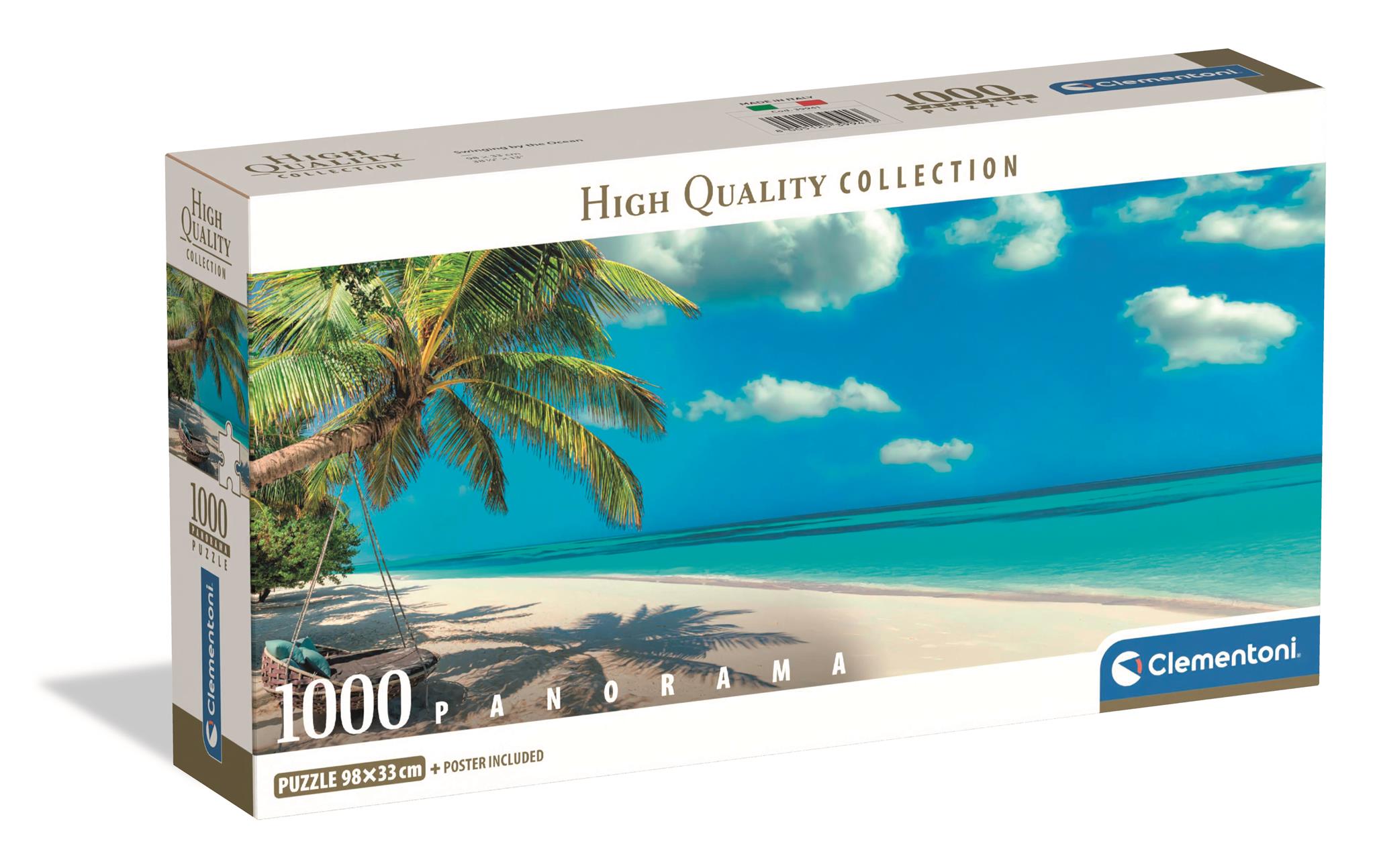 Puzzle 1000 Panorama Compact  Swinging by the ocean 39941