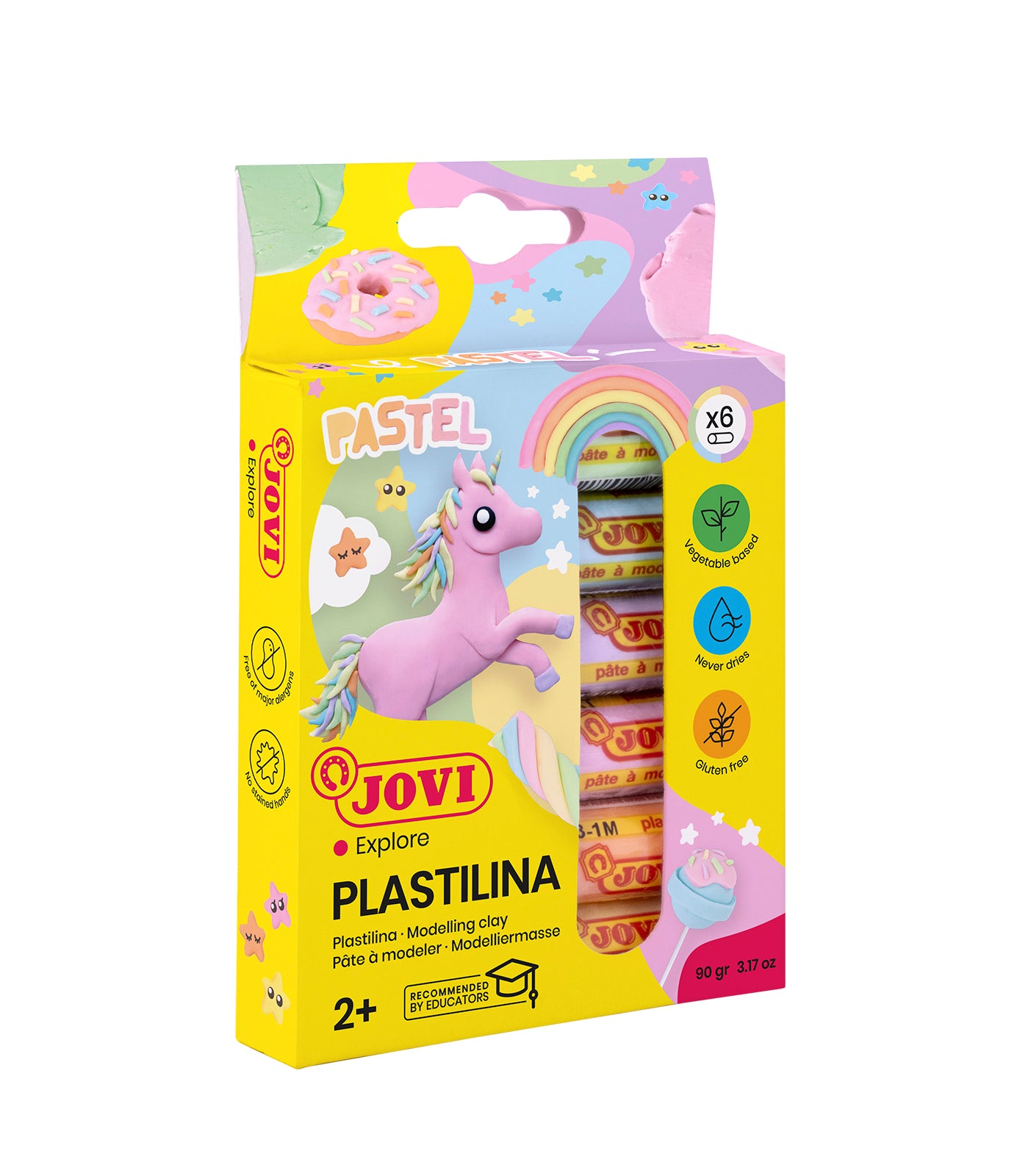 Plastelina pastelowa 6 kolorów po 15g