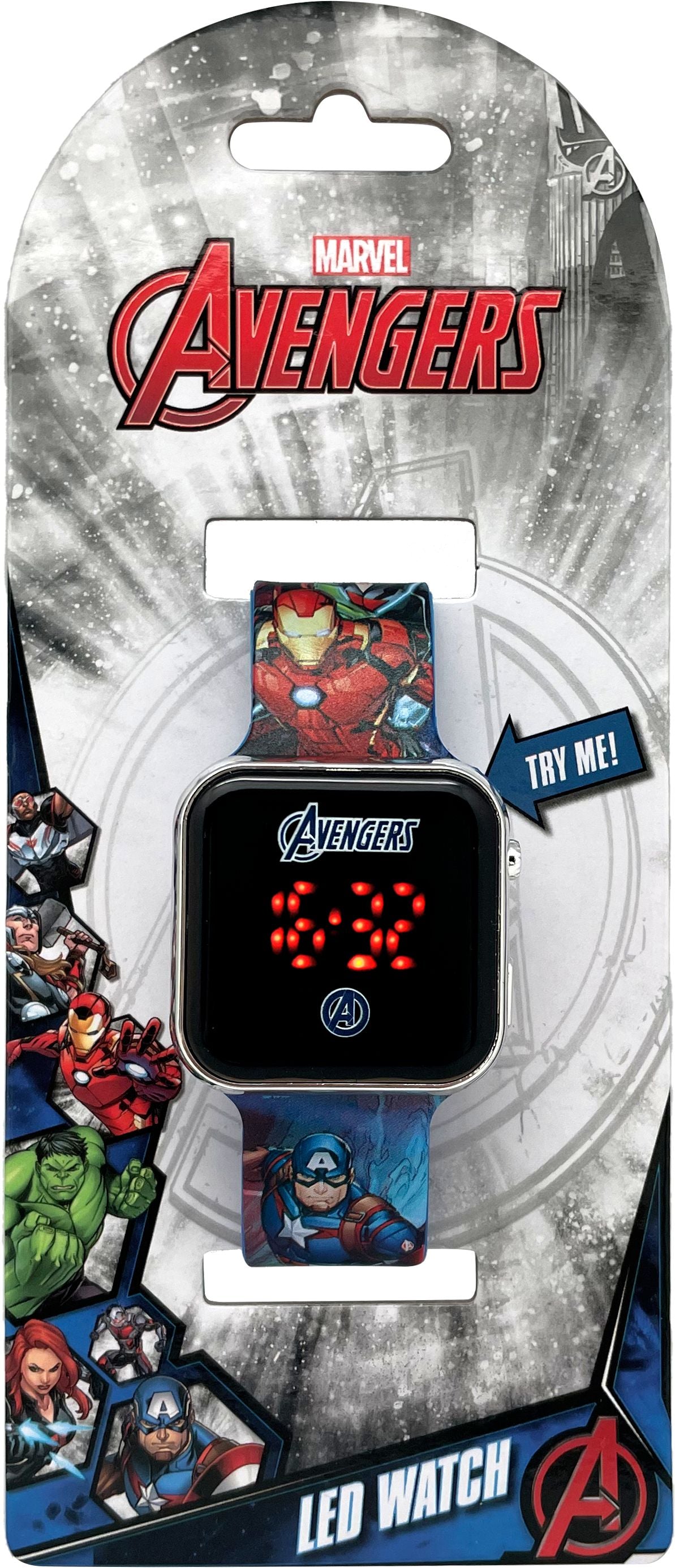 Zegarek LED z kalendarzem Avengers AVG4706