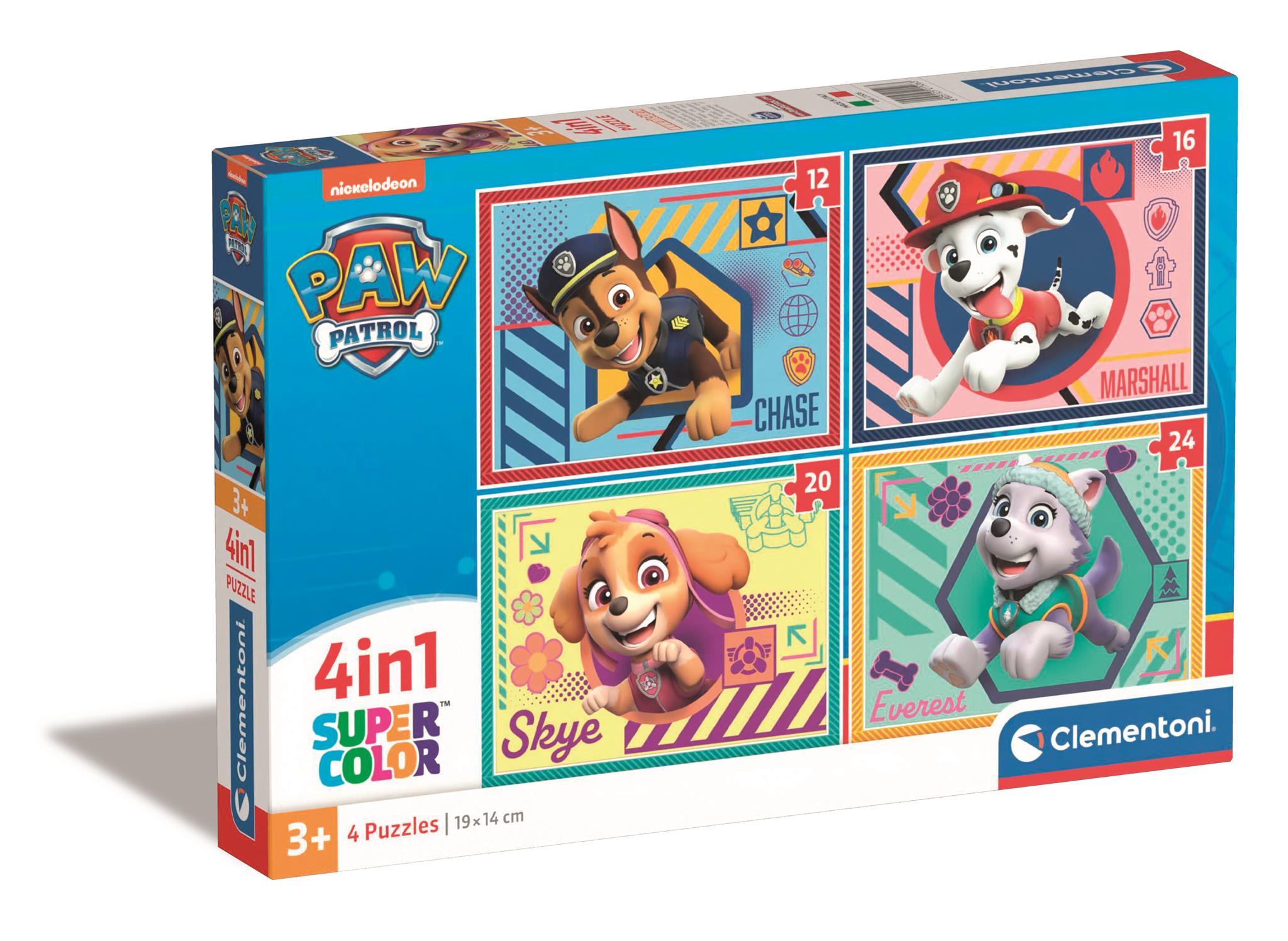 Puzzle 4w1 super kolor Paw Patrol 21526