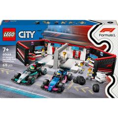 LEGO City F1 Garaż i bolidy Mercedes-AMG i Alpine 60444