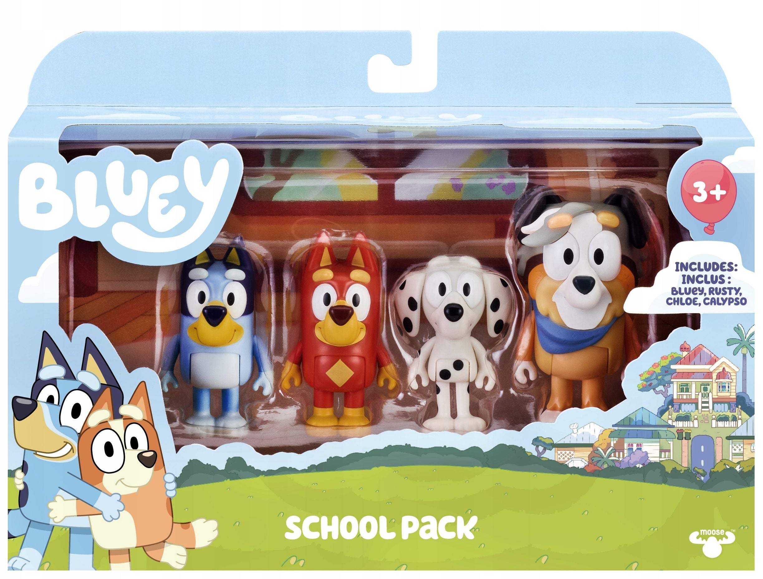 Figurki szkolna paczka Bluey BLU13052 4pak