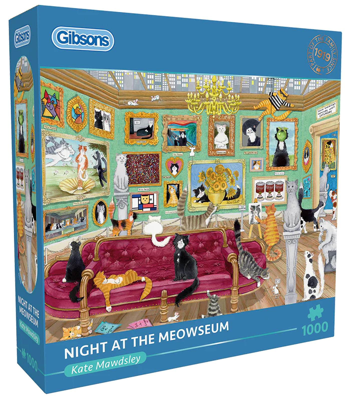 Puzzle 1000 Kocia noc w muzeum 113729