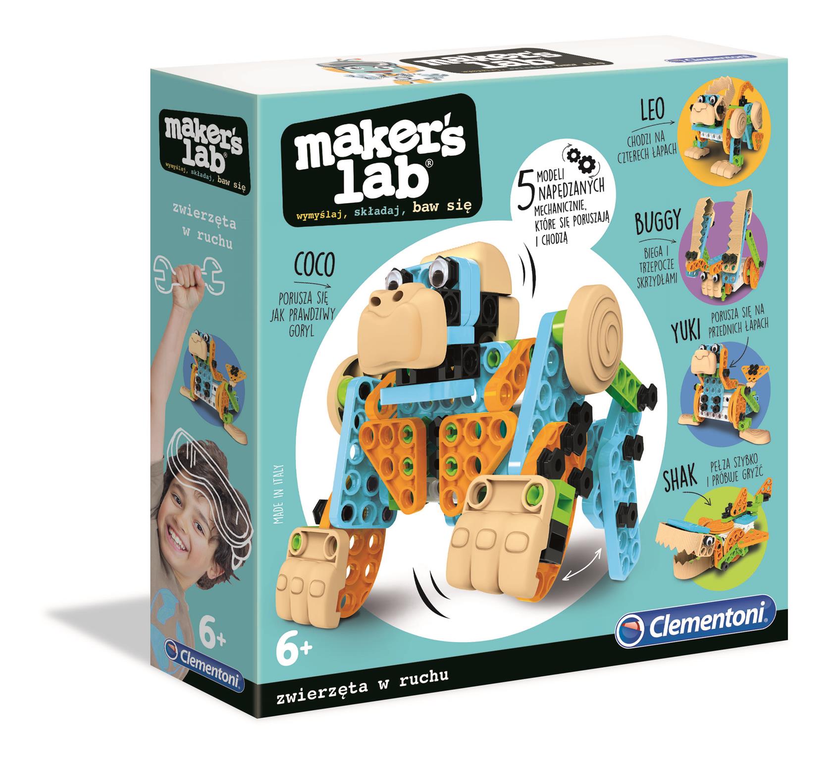 Zestaw konstrukcyjny maker's lab Zabawne zwierzęta 50326