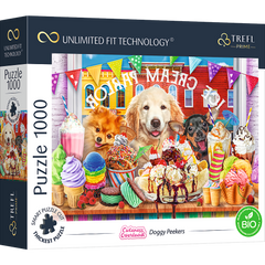 Puzzle 1000 UFT Doggy Peekers 10699