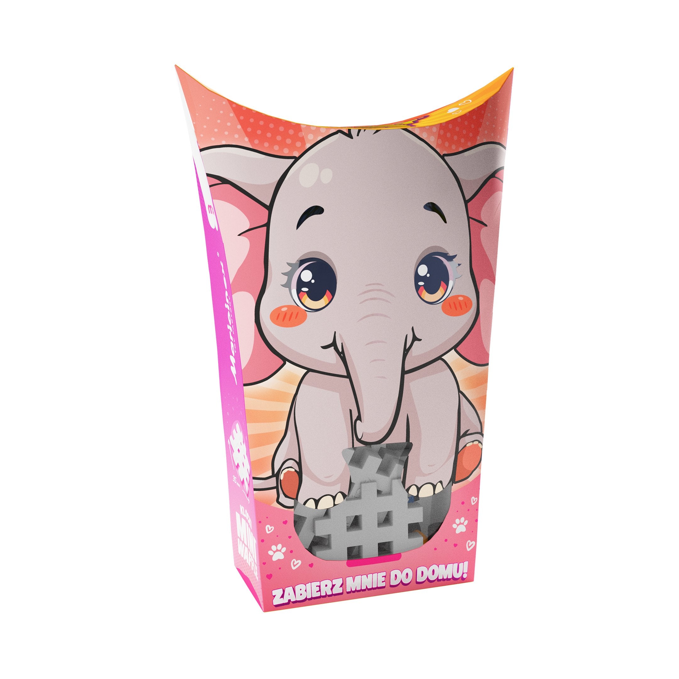 Klocki konstrukcyjne mini Pocket Pets Słonik 25 elementów