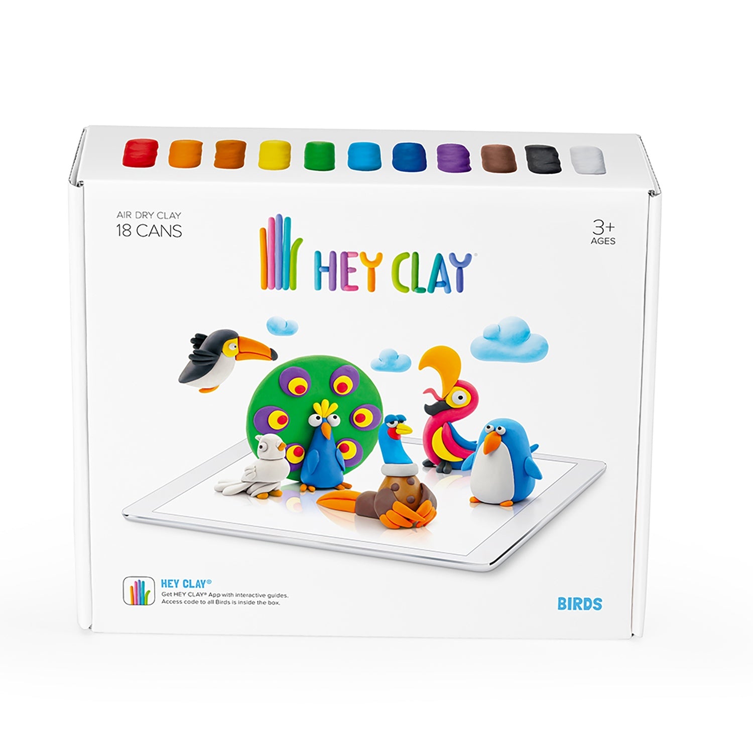 Masa Plastyczna Hey Clay Ptaki HCLSE003CEE