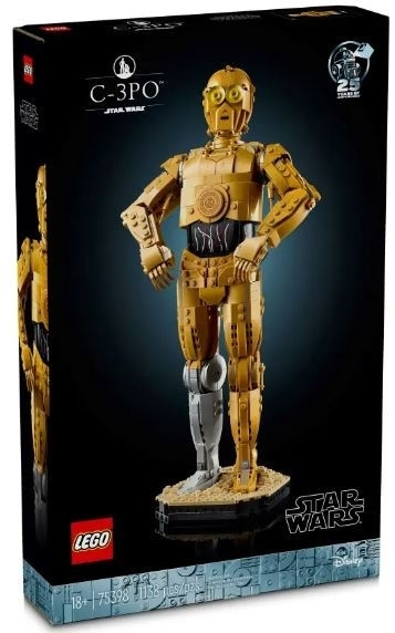 LEGO Star Wars C-3PO figurka Droida do zbudowania 75398