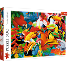 Puzzle 500 Kolorowe ptaki 37328