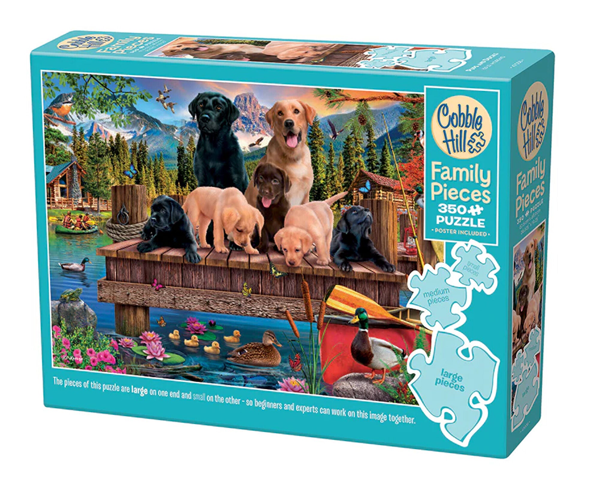 Puzzle 350 Szczeniaki i kaczki 113631