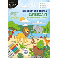 Interaktywna teczka zwierzaki Kidea