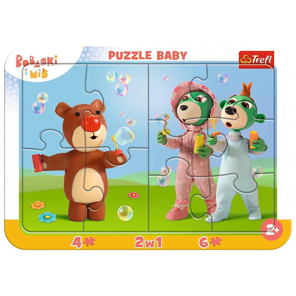 Puzzle ramkowe Baby Zabawne Bobaski  80026