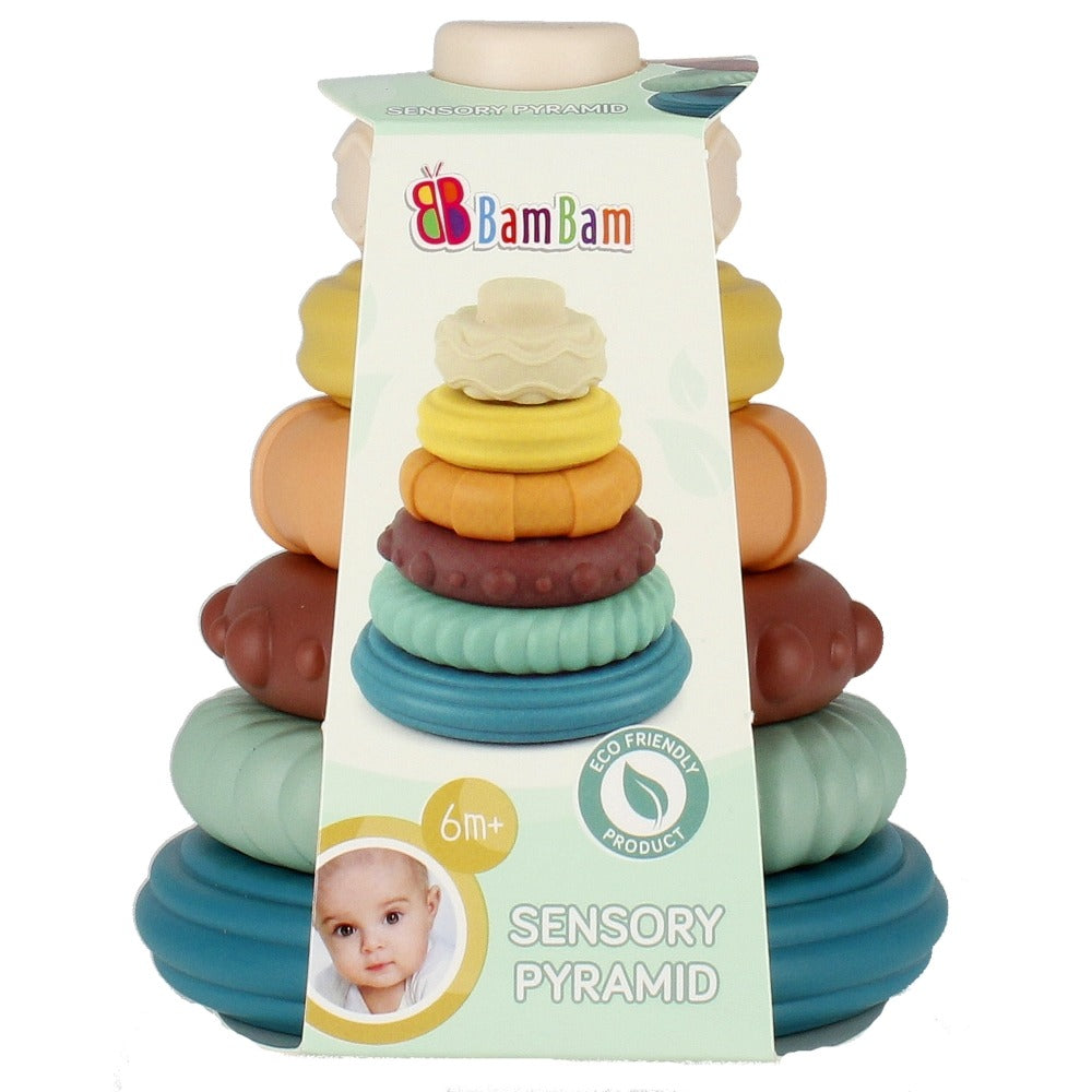 Piramidka edukacyjna pastelowa BamBam
