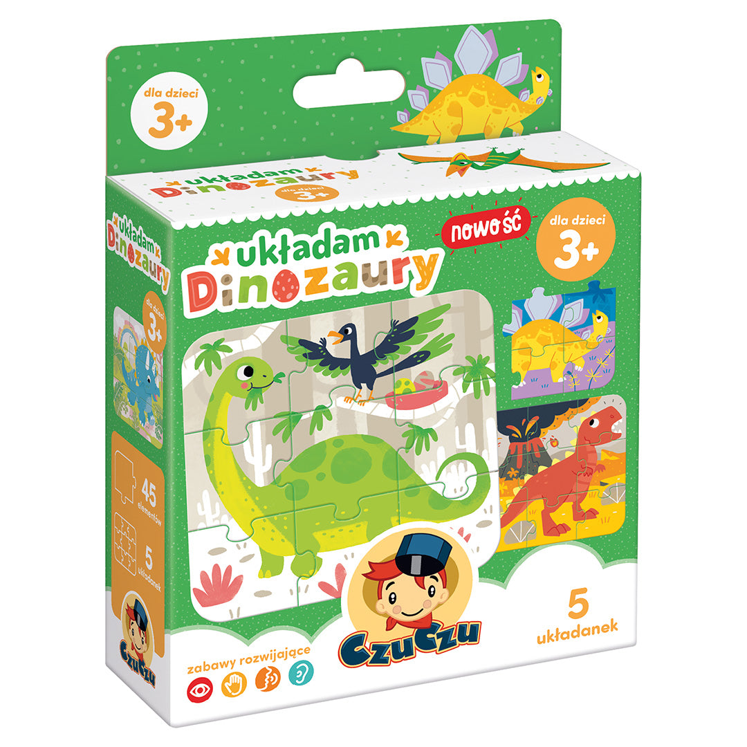Puzzle Układam Dinozaury CzuCzu