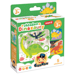 Puzzle Układam Dinozaury CzuCzu