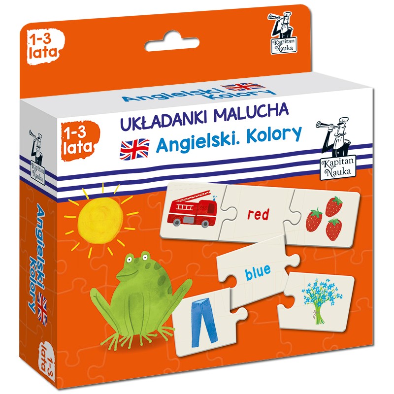 Układanki malucha angielski kolory Kapitan Nauka