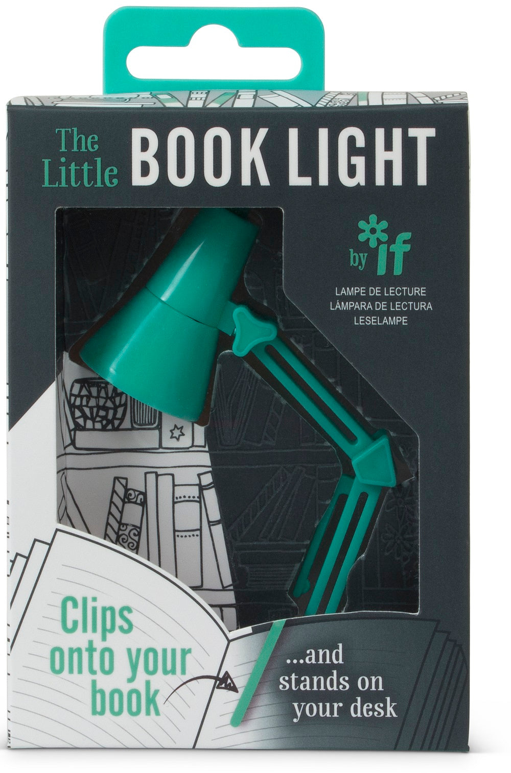 The Little Book Light - lampka do książki - miętowa