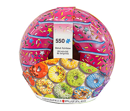 Puzzle 550 TIN Donut Rainbow  8551-5782