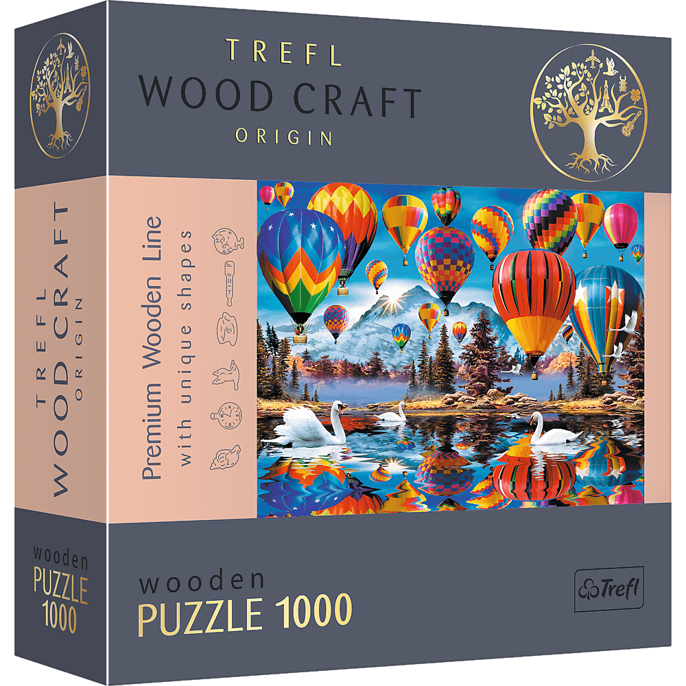 Puzzle 1000 drewniane Kolorowe balony 20143